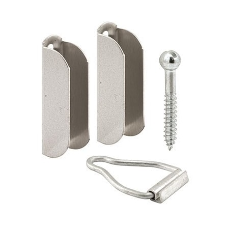 Prime-Line Screen Frame Top Hangers, Fits 3/8 in. Screen Frames, Aluminum, Mill Finish (1 Set) L 5780